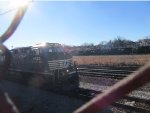 NS 4523 leading a train through Roanoke Yard 